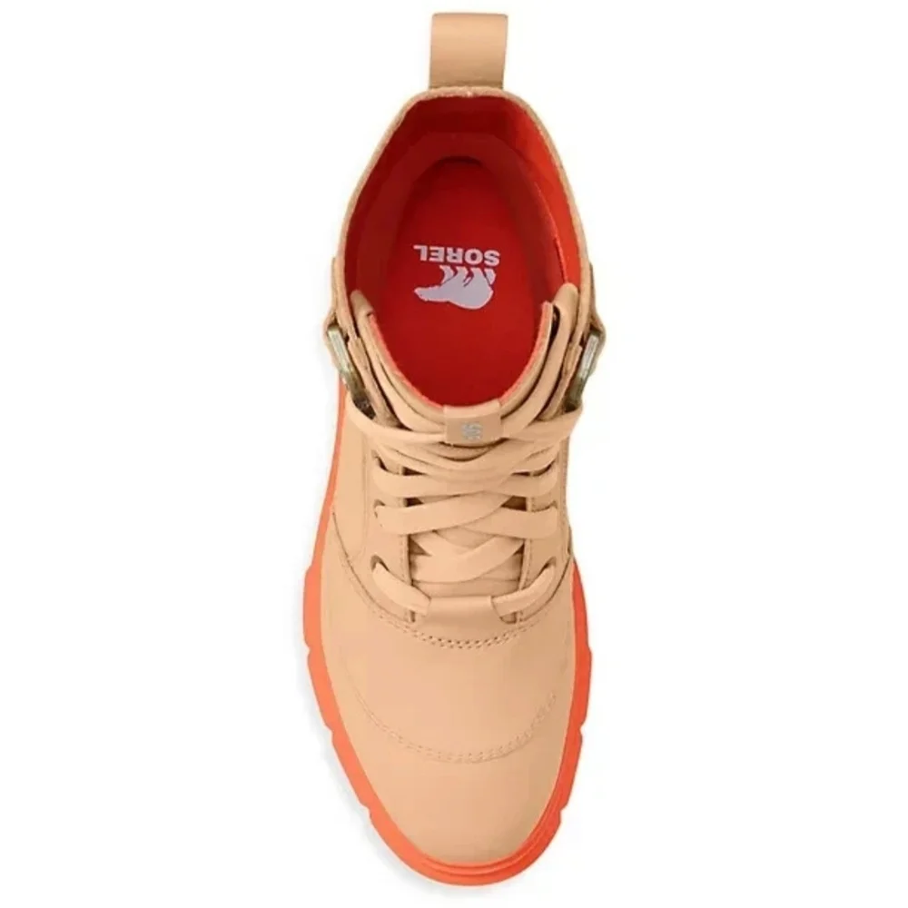 Sorel Women's Lace-Up Cream and Orange Boots Size 7.5. - Picture 4 of 12